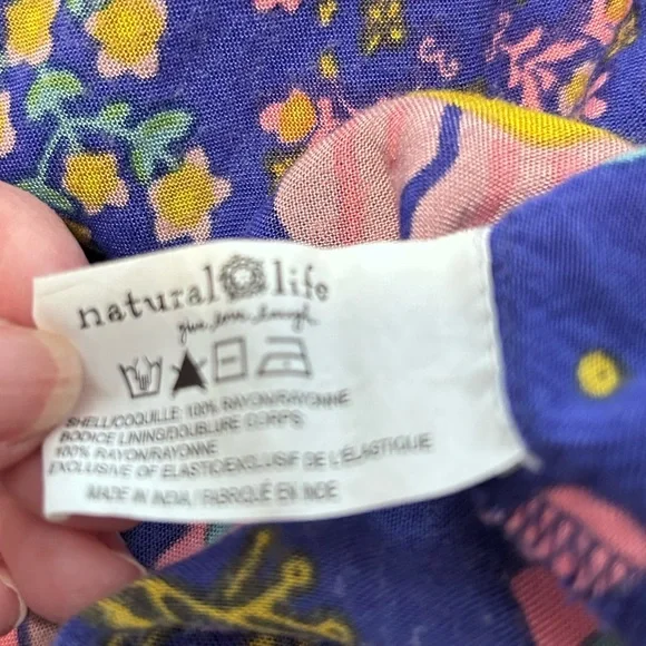 Natural Life Women’s Floral Multicolor Mini Sundress Size XL - Picture 11 of 11